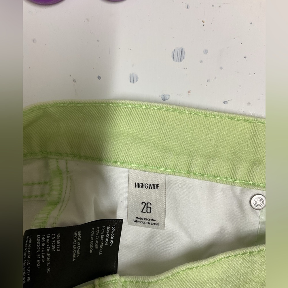 NWT BDG Ombre Wide Leg Jeans Blue Green Sz 26 - Picture 7 of 13